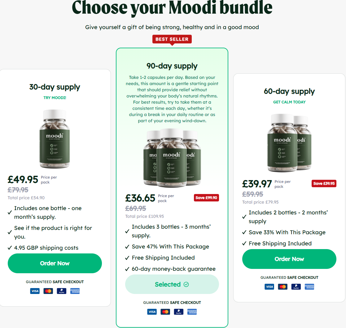 Moodi CBD Capsules UK