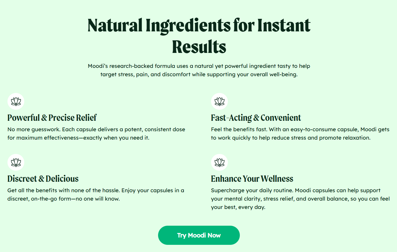 Moodi CBD Capsules UK