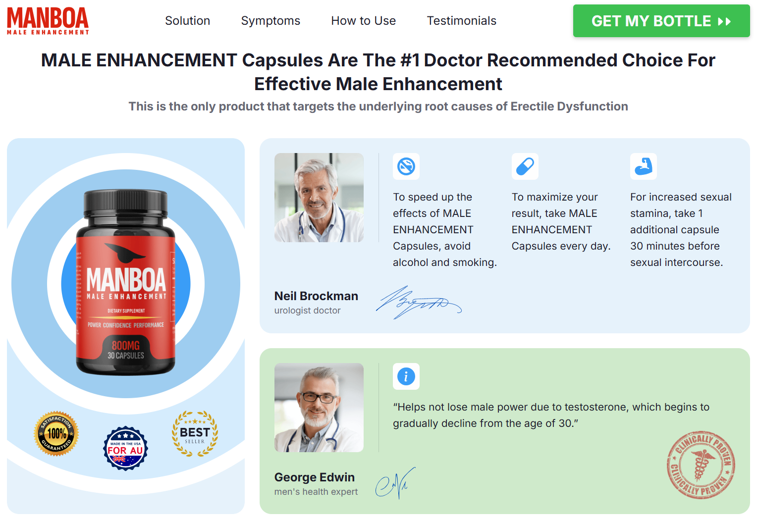 Manboa Male Enhancement Australia