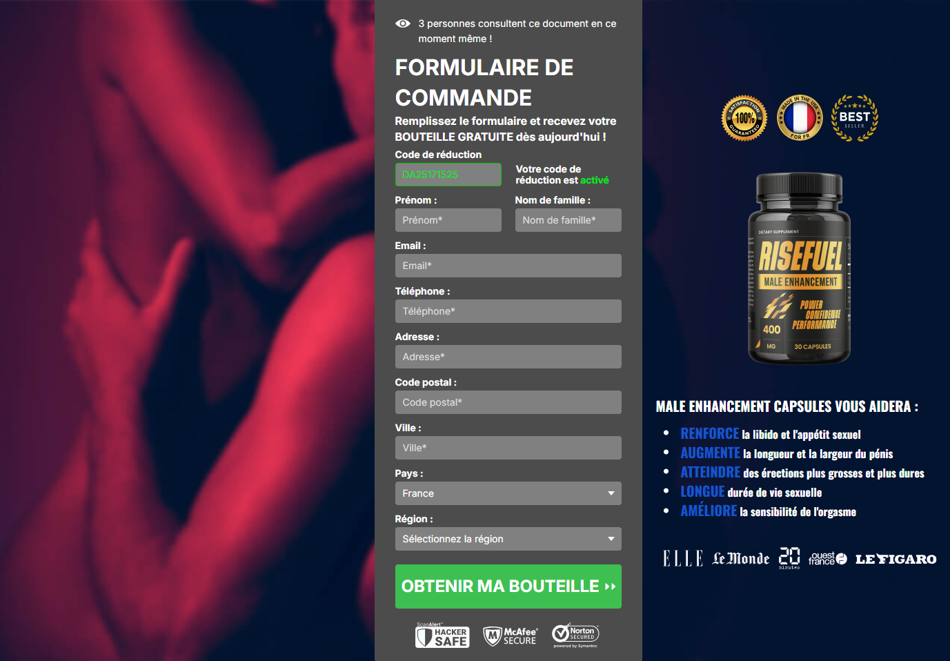 RiseFuel Male Enhancement France