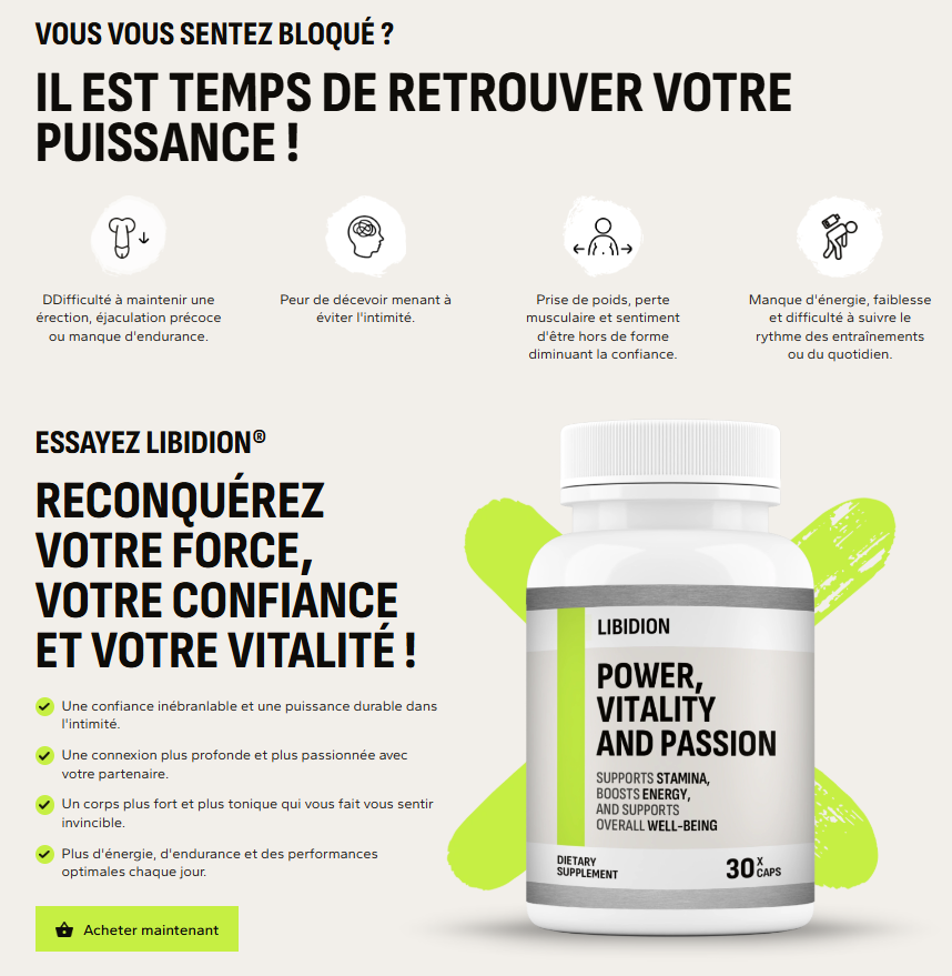 Libidion Male Enhancement France
