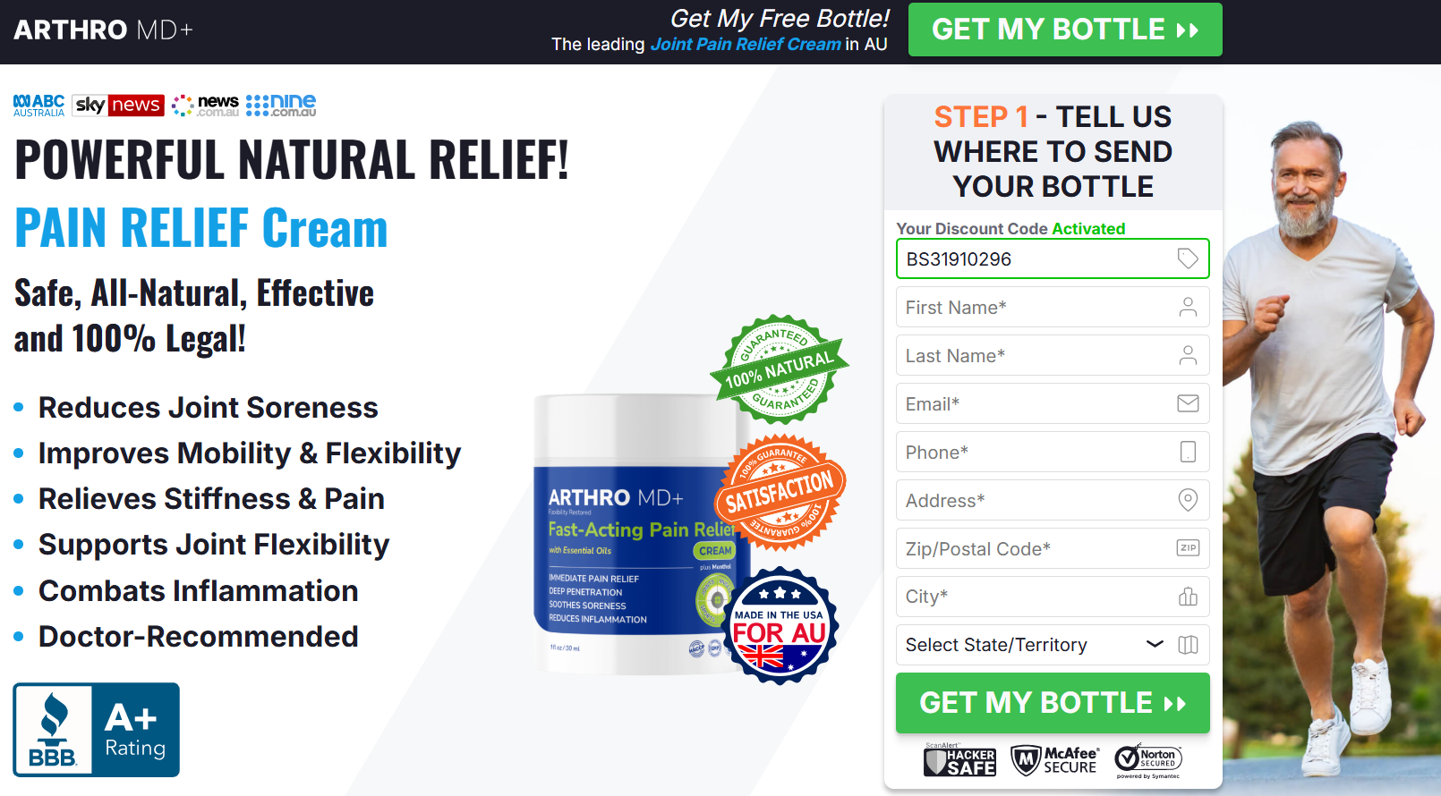 Arthro MD+ Cream Australia