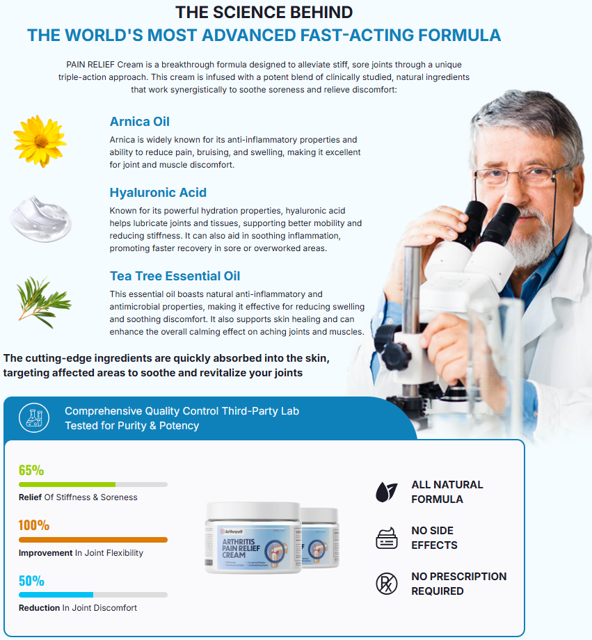 Arthrovit Arthritis Pain Relief Cream