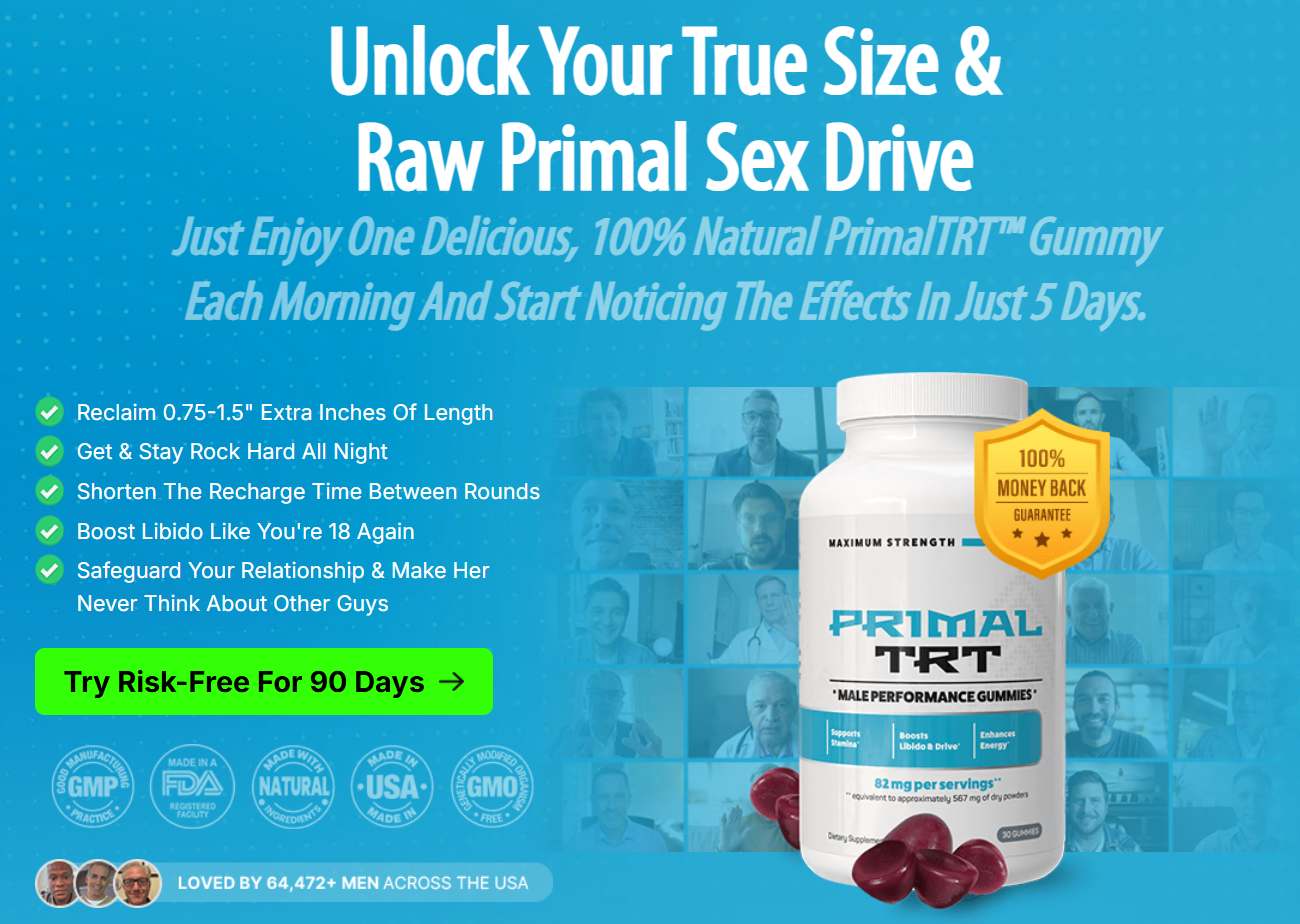 PrimalTRT Male Enhancement Gummies