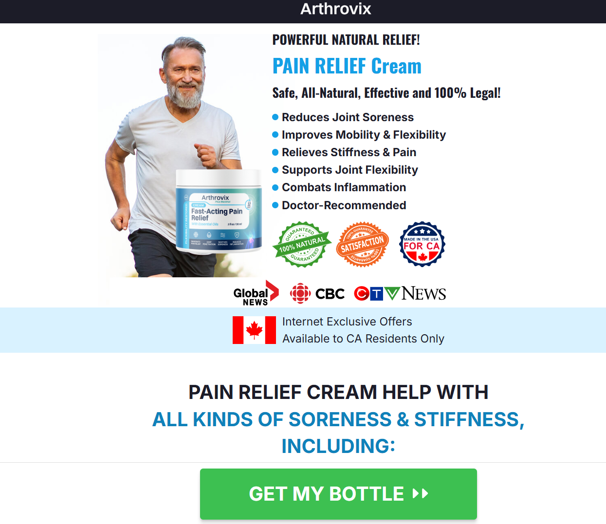 Arthrovix+ Cream Canada